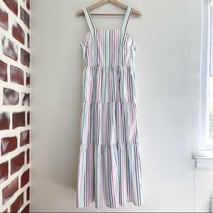 J. Crew Factory Striped Midi Dress - Multicolor